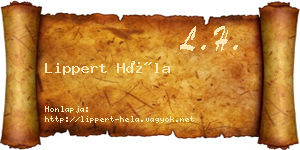 Lippert Héla névjegykártya